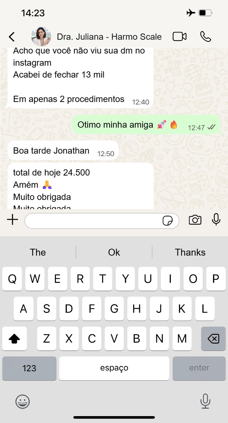 Mensagem de cliente