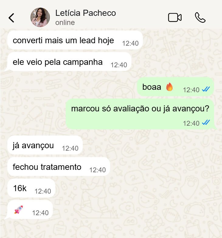Mensagem de cliente
